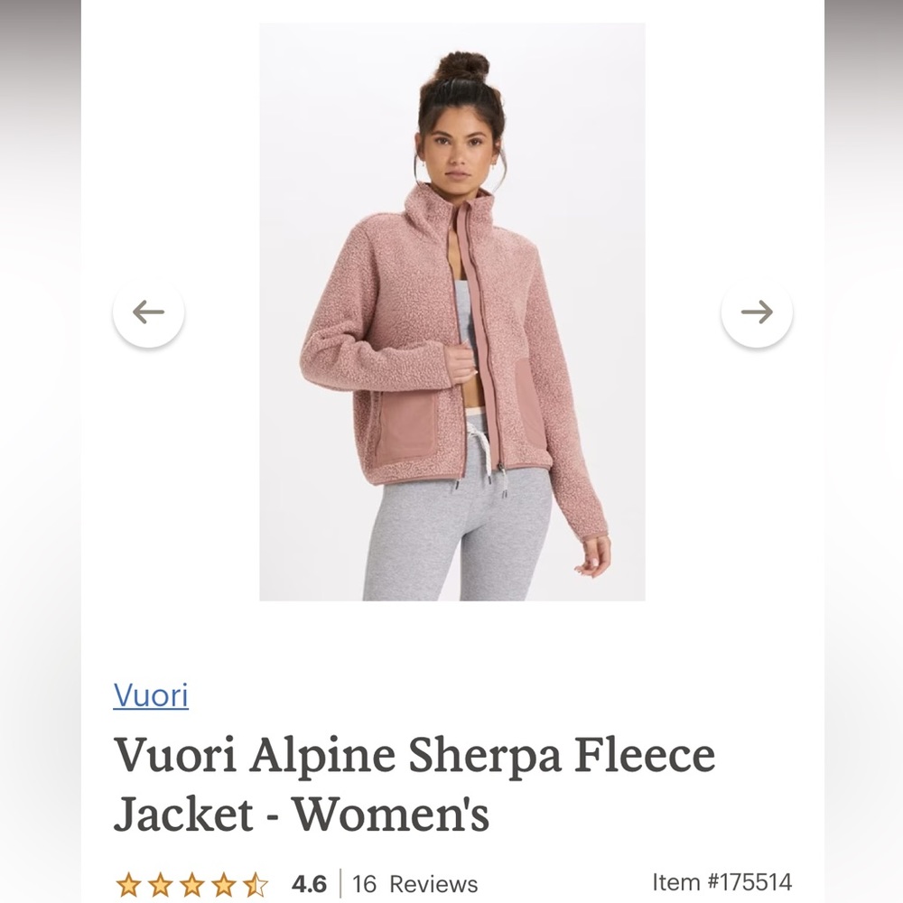 Vuori Sherpa Fleece Jacket - Women’s